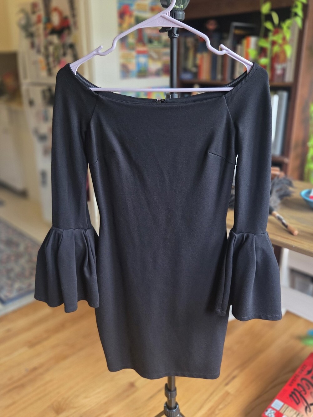 Black Bell-Sleeve GIANNI BINI Dress - Women